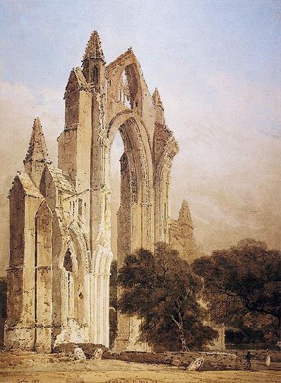 Thomas Girtin Guisborough Priory, Yorkshire Spain oil painting art
